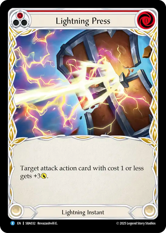 Lightning Press (Red) - Flesh and Blood TCG - MoxLand