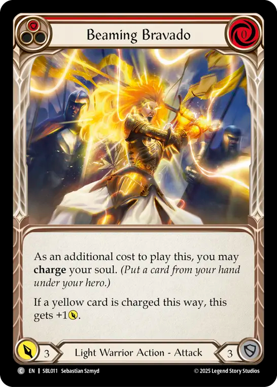 Beaming Bravado (Red) - Flesh and Blood TCG - MoxLand