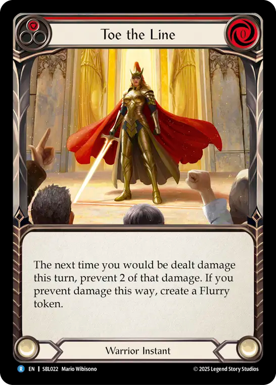 Toe the Line (Red) - Flesh and Blood TCG - MoxLand