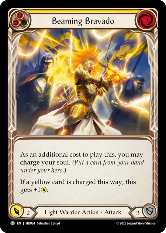 Beaming Bravado (Yellow) - Flesh and Blood TCG - MoxLand