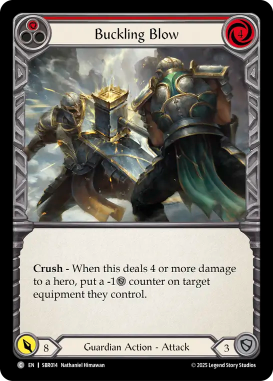 Buckling Blow (Red) - Flesh and Blood TCG - MoxLand