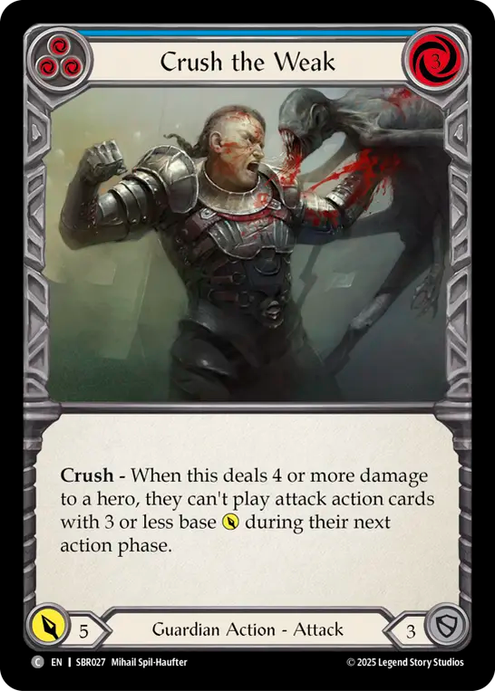 Crush the Weak (Blue) - Flesh and Blood TCG - MoxLand