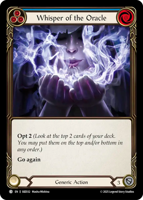 Whisper of the Oracle (Blue) - Flesh and Blood TCG - MoxLand