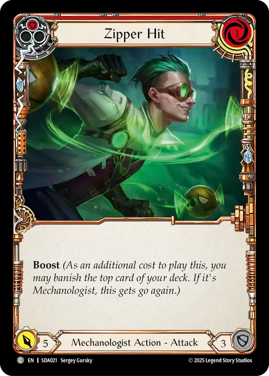Zipper Hit (Red) - Flesh and Blood TCG - MoxLand
