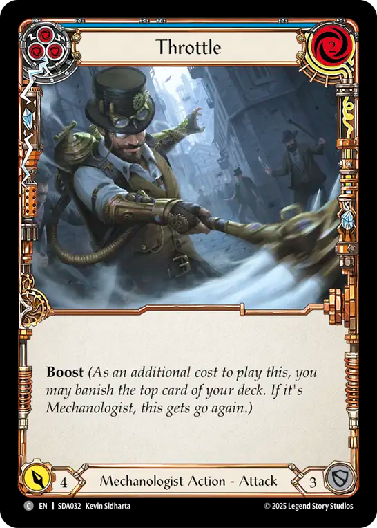 Throttle (Blue) - Flesh and Blood TCG - MoxLand