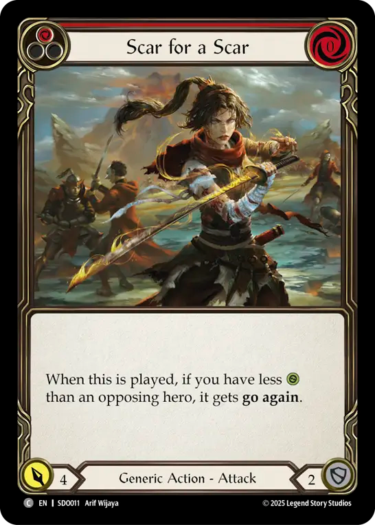 Scar for a Scar (Red) - Flesh and Blood TCG - MoxLand
