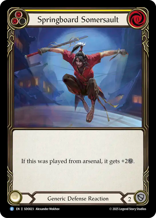 Springboard Somersault (Yellow) - Flesh and Blood TCG - MoxLand
