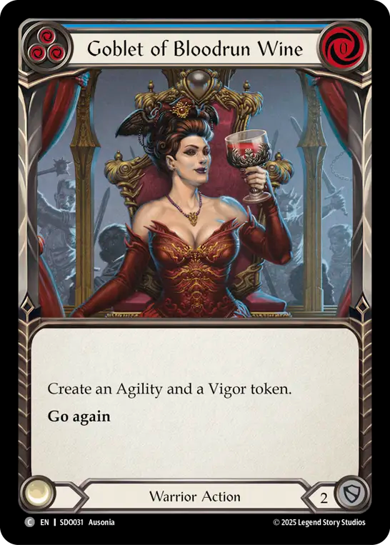 Goblet of Bloodrun Wine (Blue) - Flesh and Blood TCG - MoxLand