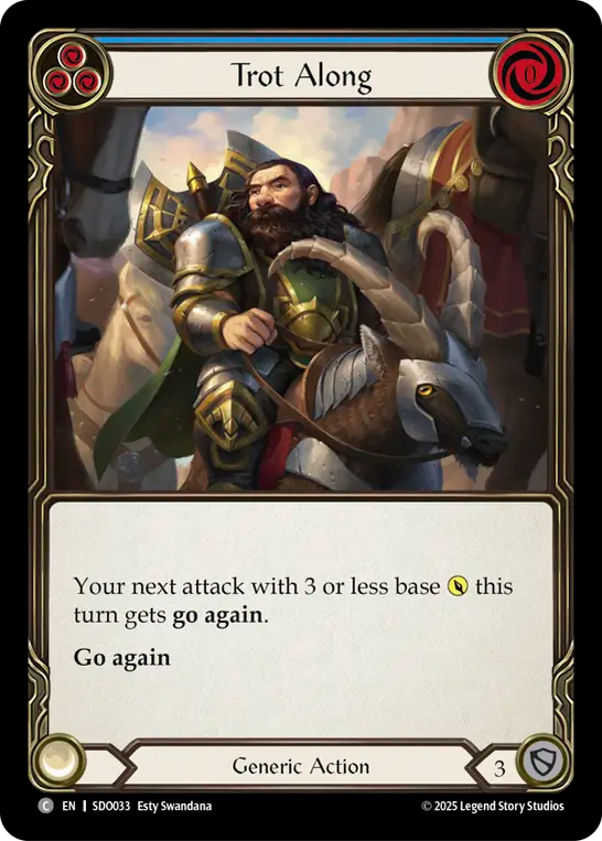 Trot Along (Blue) - Flesh and Blood TCG - MoxLand