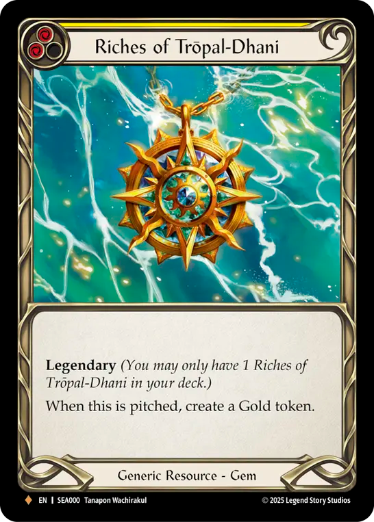 Riches of Trōpal-Dhani (Yellow) - Flesh and Blood TCG - MoxLand