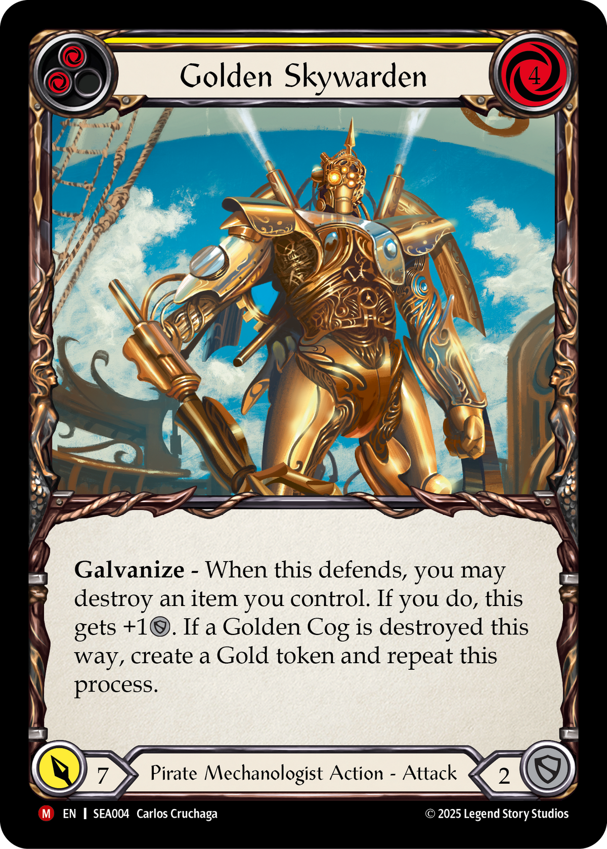 Golden Skywarden (Yellow) - Flesh and Blood TCG - MoxLand