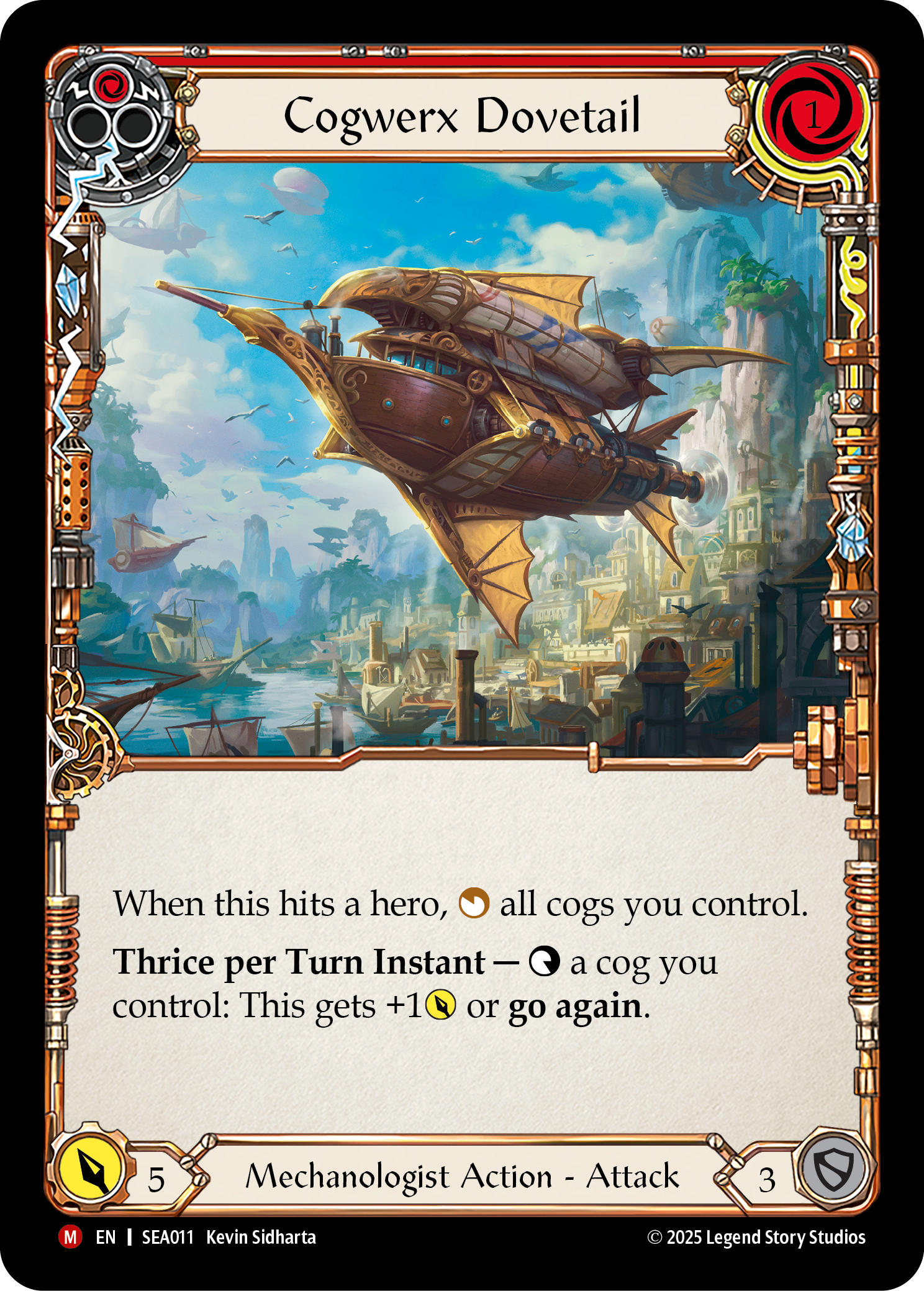 Cogwerx Dovetail (Red) - Flesh and Blood TCG - MoxLand