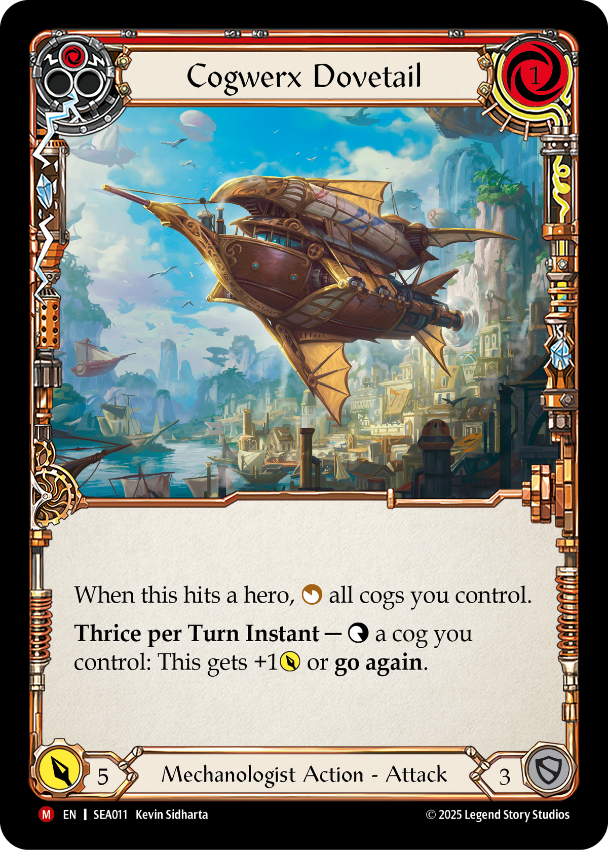 Cogwerx Dovetail (Red) - Flesh and Blood TCG - MoxLand