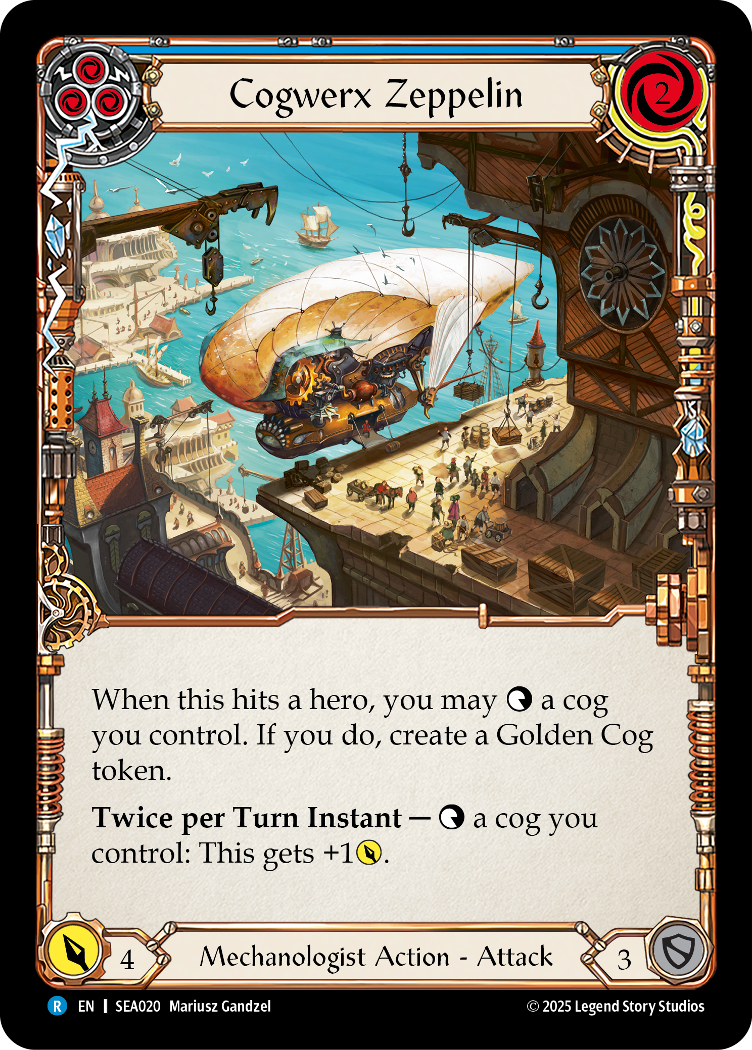 Cogwerx Zeppelin (Blue) - Flesh and Blood TCG - MoxLand
