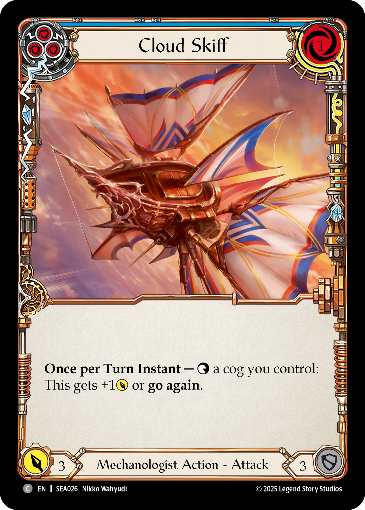 Cloud Skiff (Blue) - Flesh and Blood TCG - MoxLand