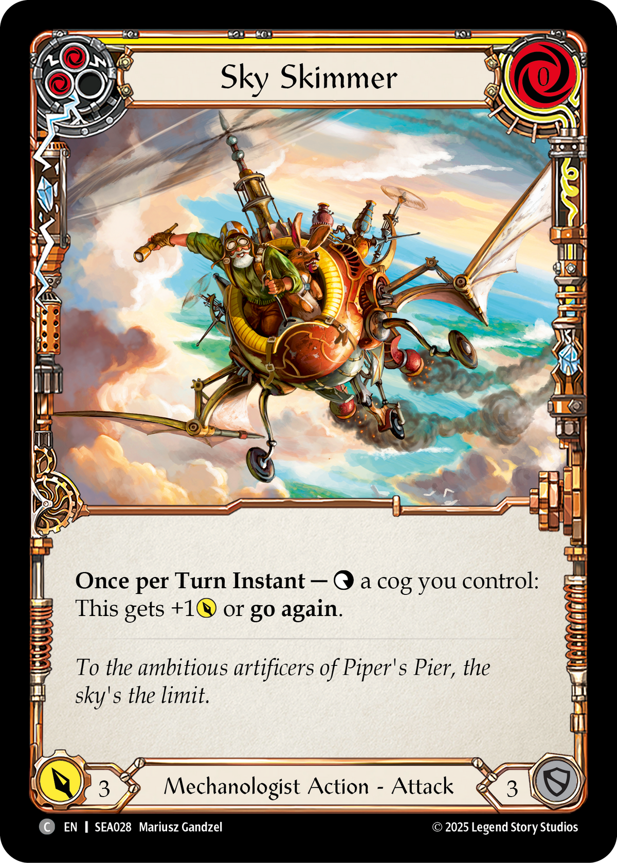 Sky Skimmer (Yellow) - Flesh and Blood TCG - MoxLand