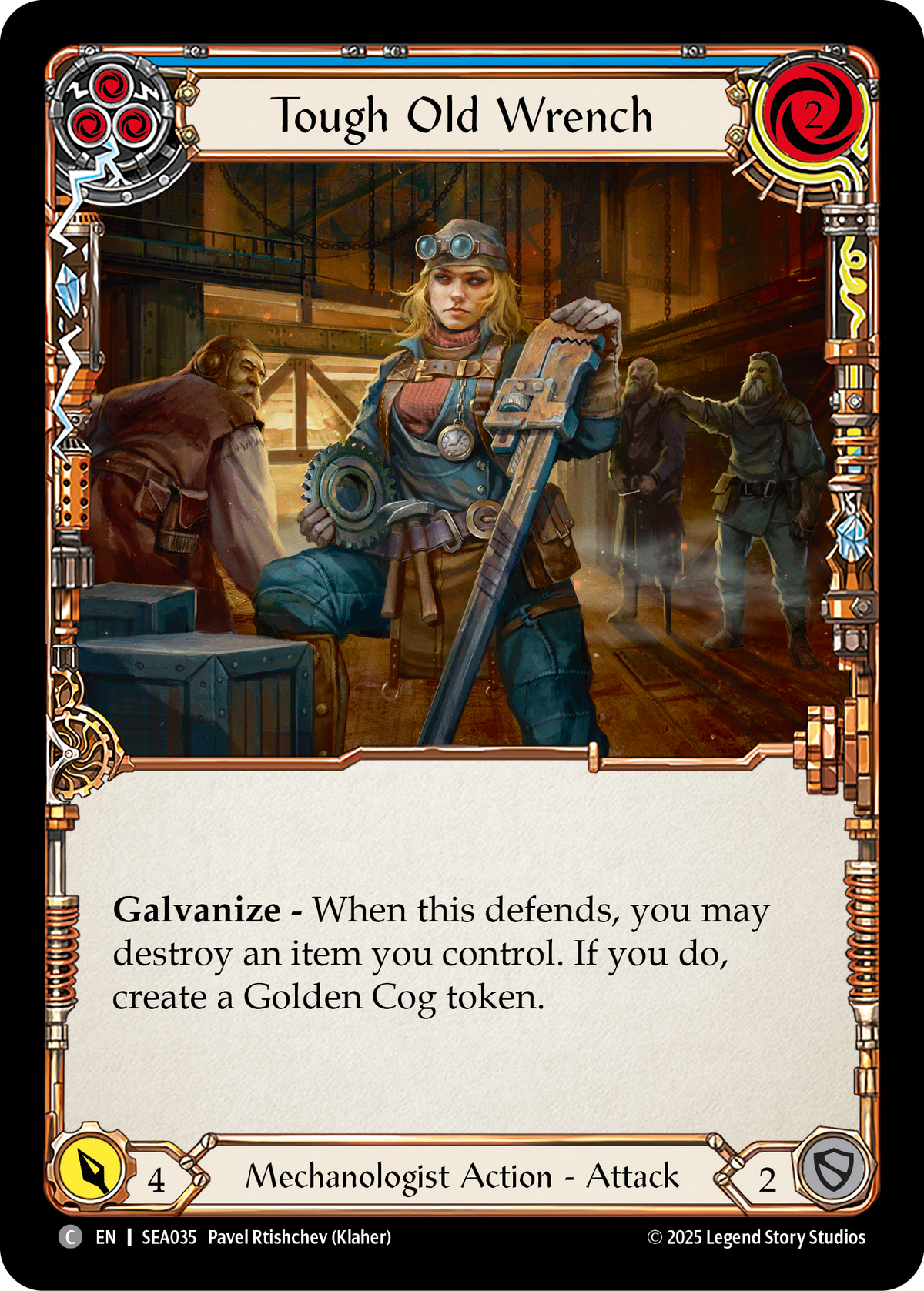 Tough Old Wrench (Blue) - Flesh and Blood TCG - MoxLand