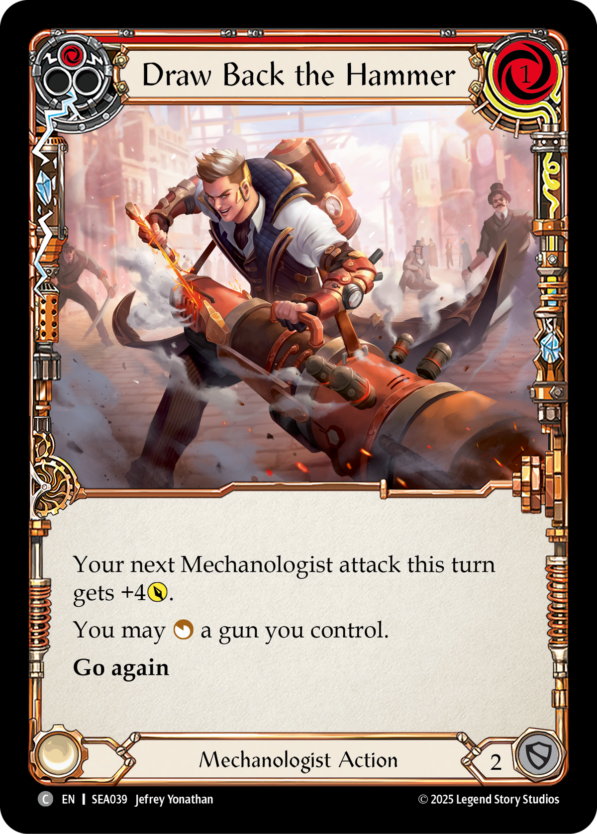 Draw Back the Hammer (Red) - Flesh and Blood TCG - MoxLand