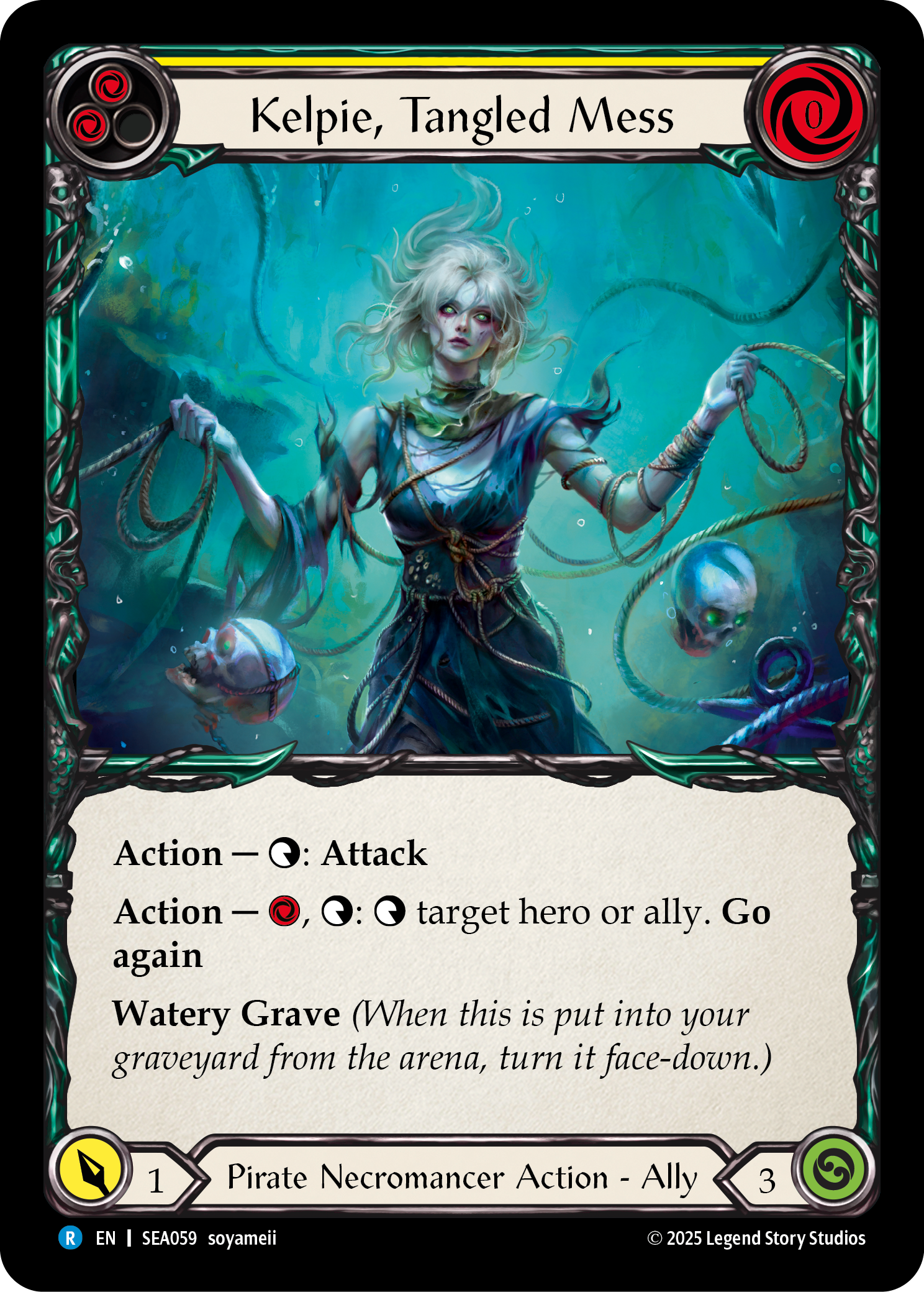 Kelpie, Tangled Mess (Yellow) - Flesh and Blood TCG - MoxLand