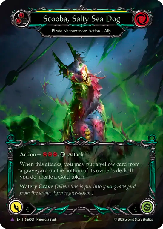 Scooba, Salty Sea Dog (Yellow) - Flesh and Blood TCG - MoxLand