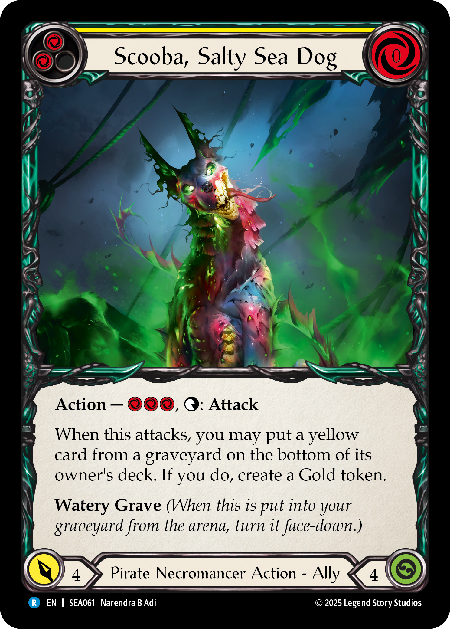 Scooba, Salty Sea Dog (Yellow) - Flesh and Blood TCG - MoxLand