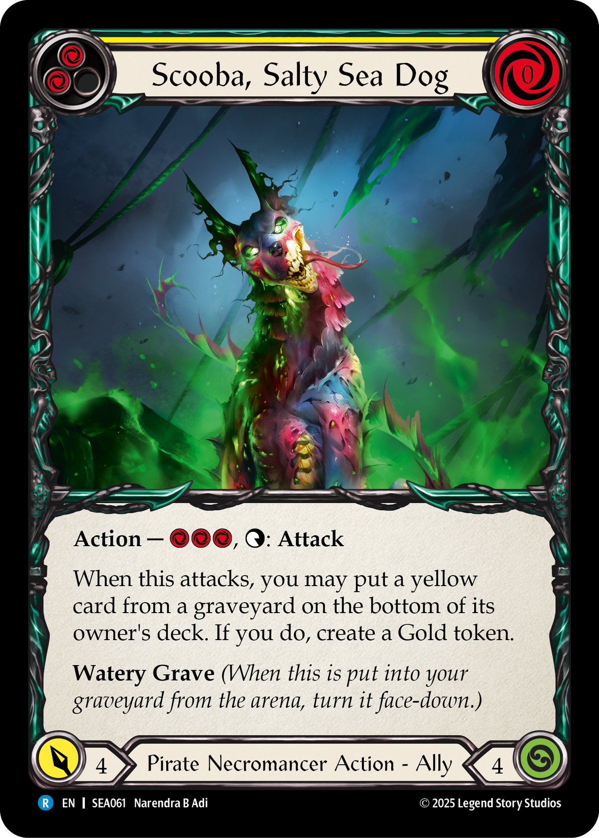 Scooba, Salty Sea Dog (Yellow) - Flesh and Blood TCG - MoxLand
