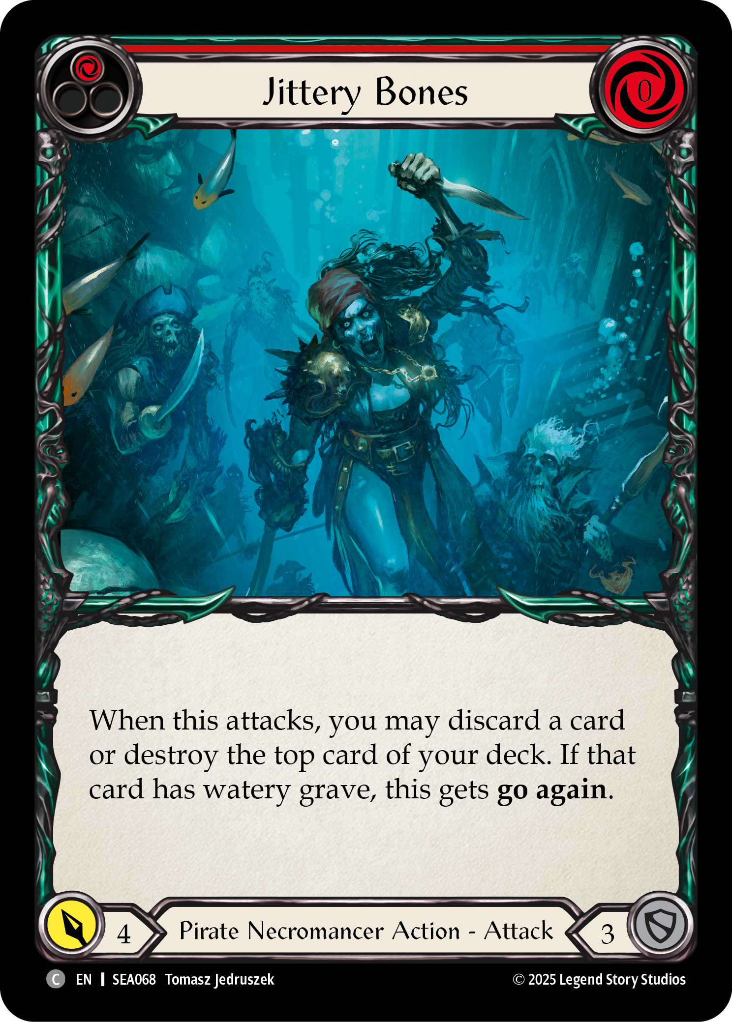 Jittery Bones (Red) - Flesh and Blood TCG - MoxLand