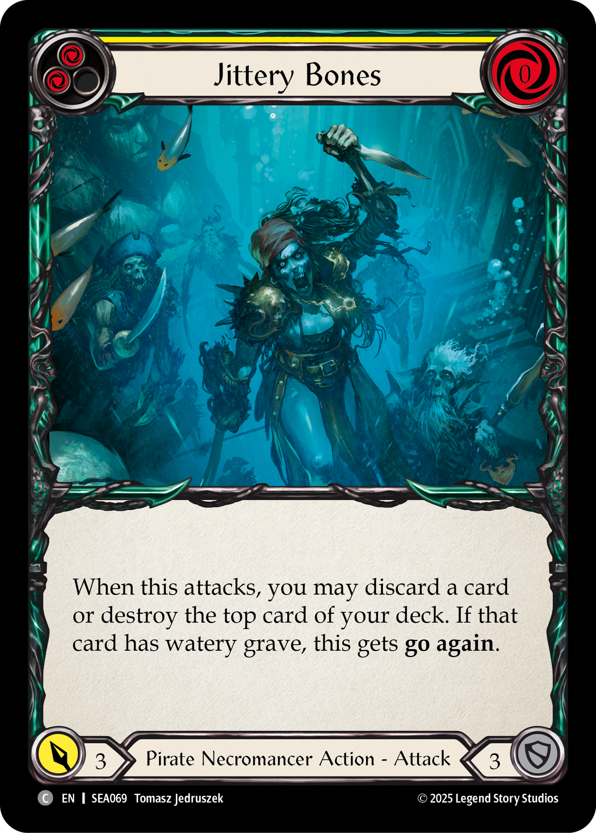Jittery Bones (Yellow) - Flesh and Blood TCG - MoxLand