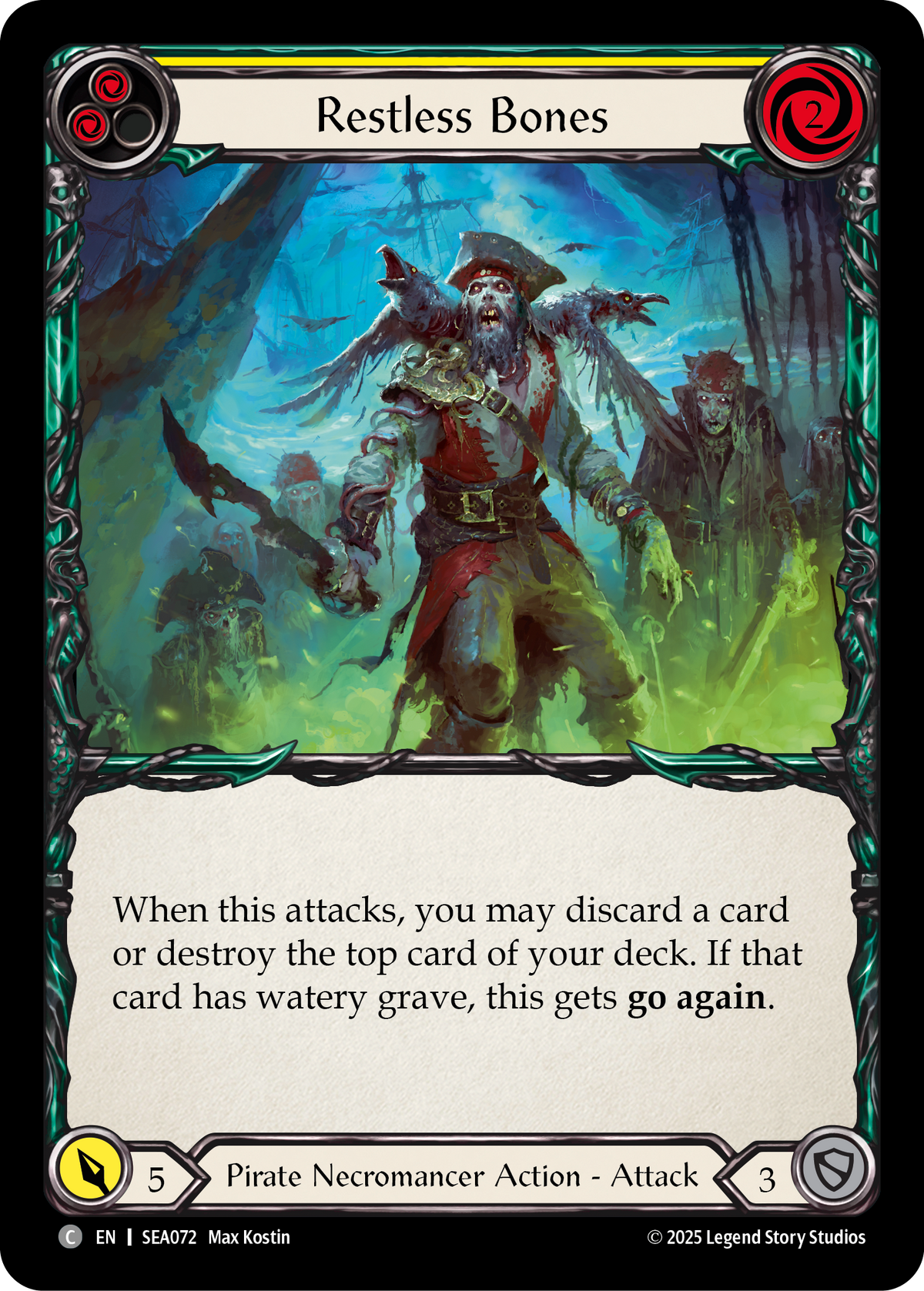 Restless Bones (Yellow) - Flesh and Blood TCG - MoxLand