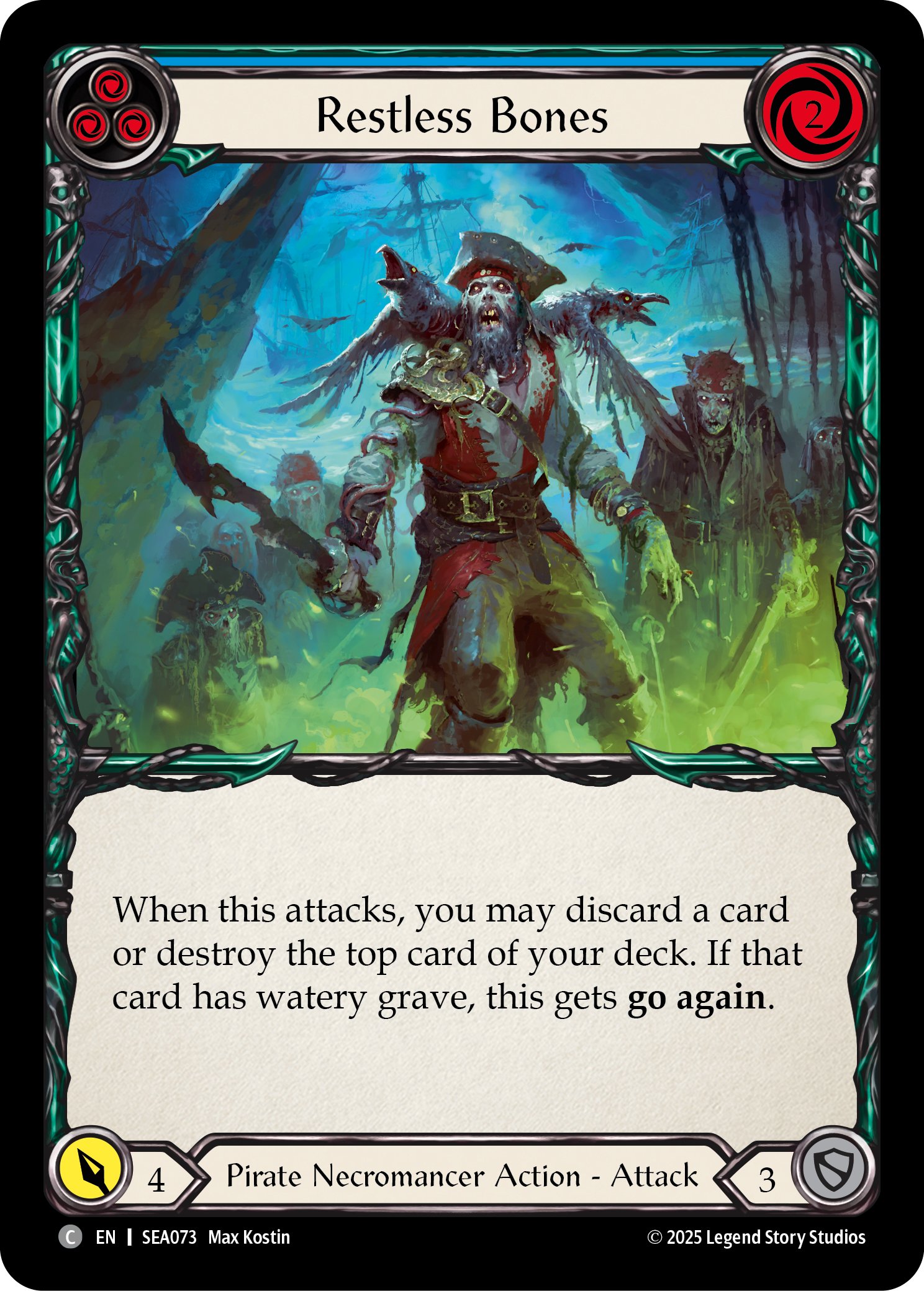 Restless Bones (Blue) - Flesh and Blood TCG - MoxLand