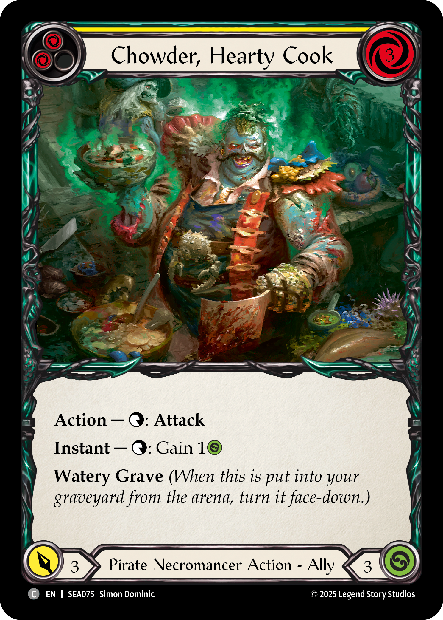 Chowder, Hearty Cook (Yellow) - Flesh and Blood TCG - MoxLand