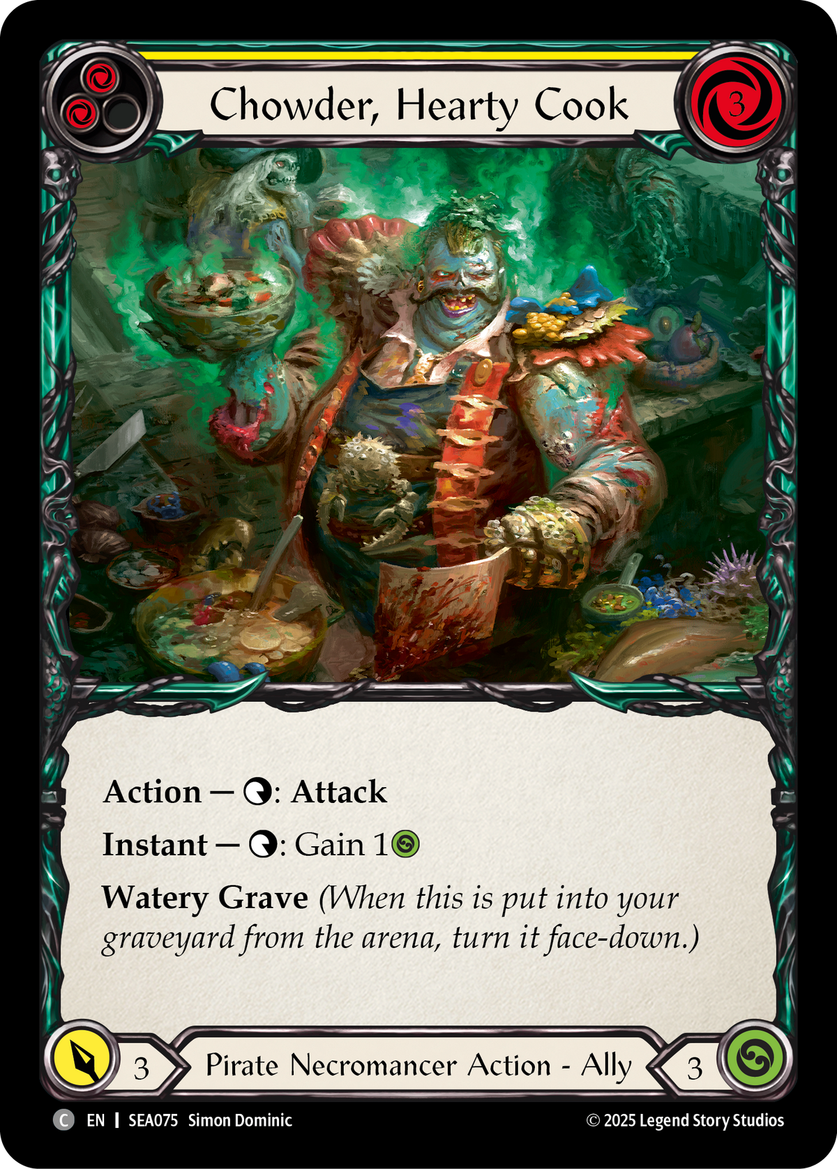 Chowder, Hearty Cook (Yellow) - Flesh and Blood TCG - MoxLand