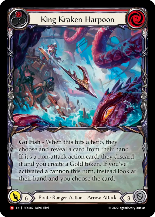 King Kraken Harpoon (Red) - Flesh and Blood TCG - MoxLand