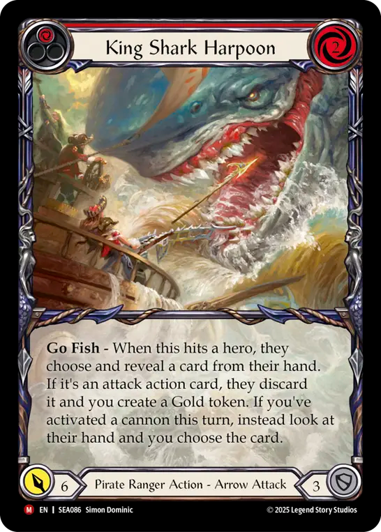 King Shark Harpoon (Red) - Flesh and Blood TCG - MoxLand