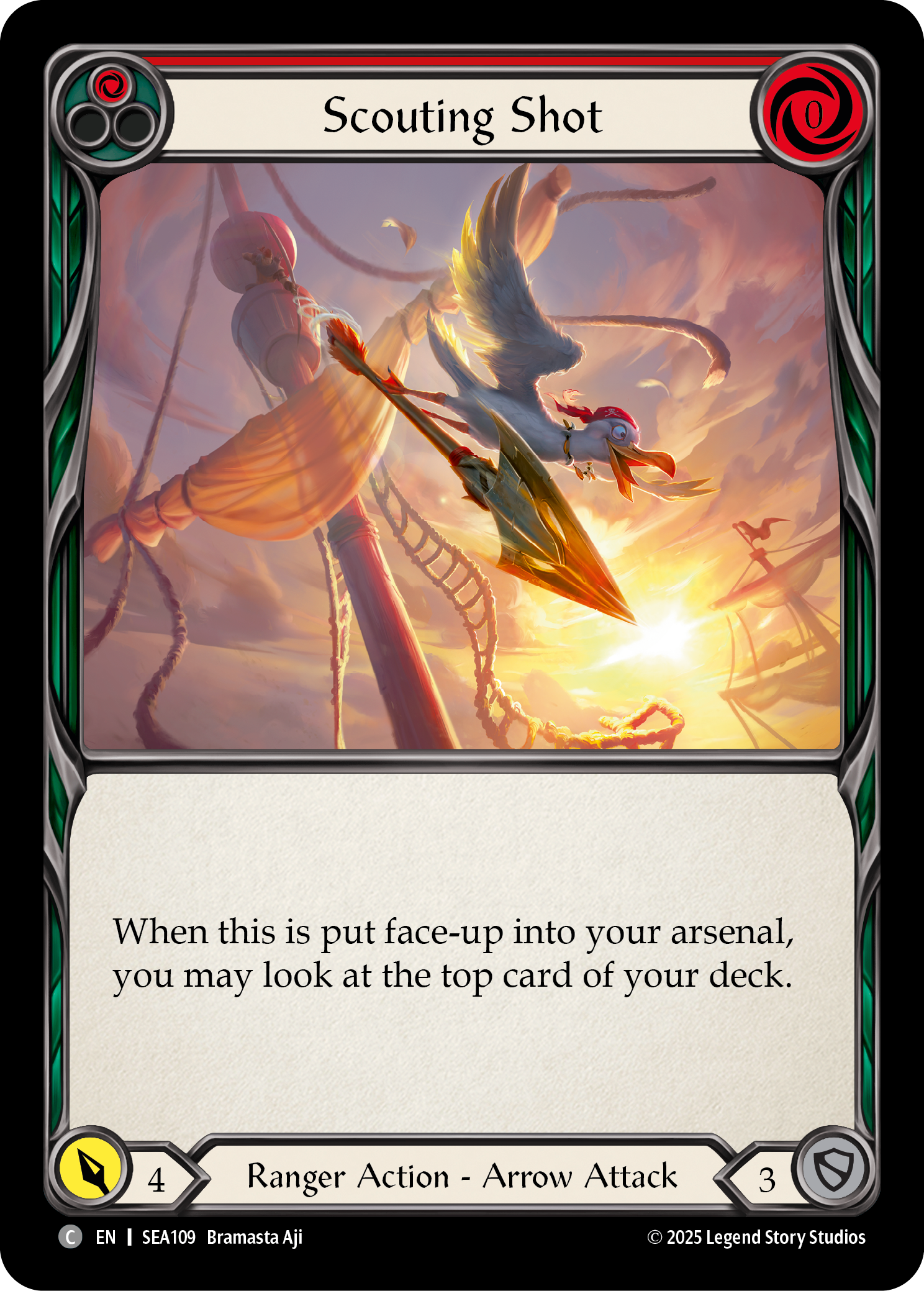 Scouting Shot (Red) - Flesh and Blood TCG - MoxLand