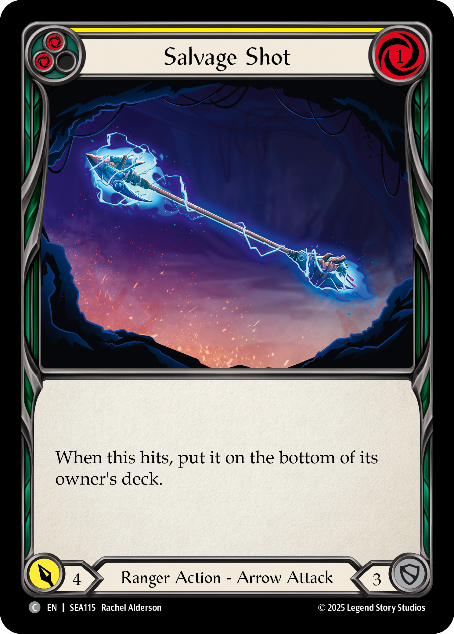 Salvage Shot (Yellow) - Flesh and Blood TCG - MoxLand