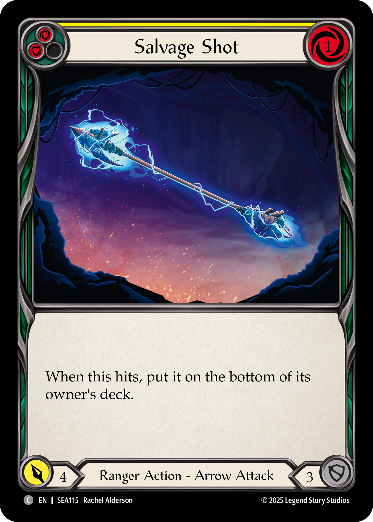 Salvage Shot (Yellow) - Flesh and Blood TCG - MoxLand
