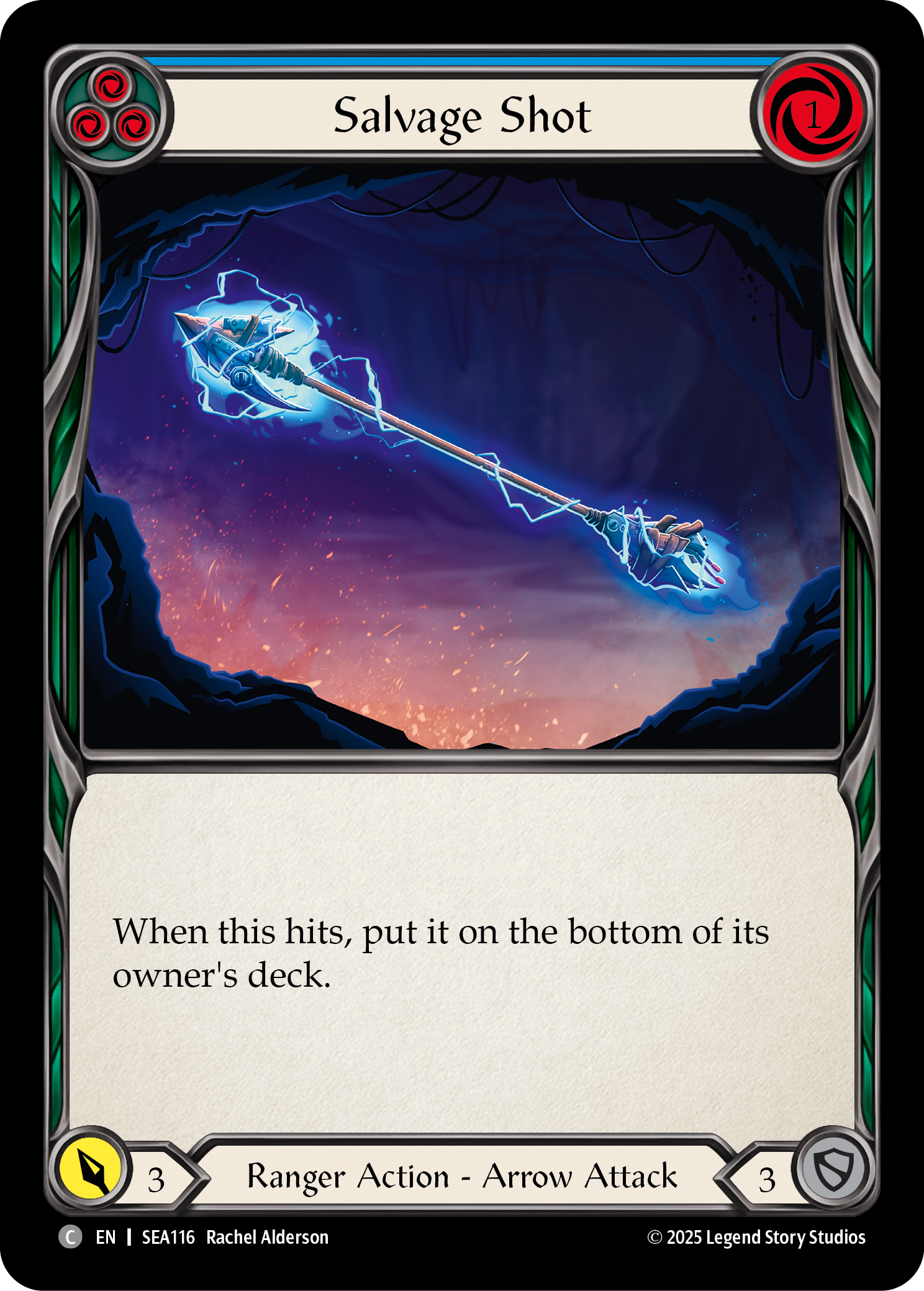 Salvage Shot (Blue) - Flesh and Blood TCG - MoxLand