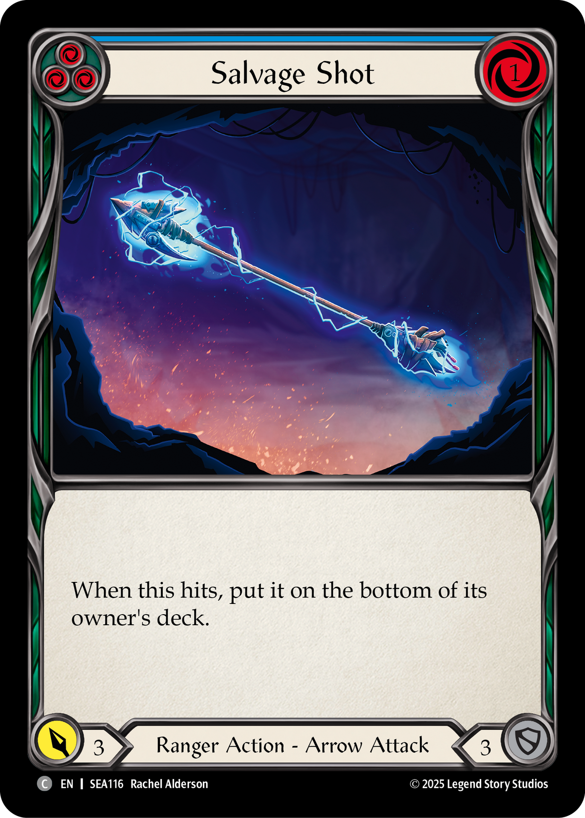 Salvage Shot (Blue) - Flesh and Blood TCG - MoxLand