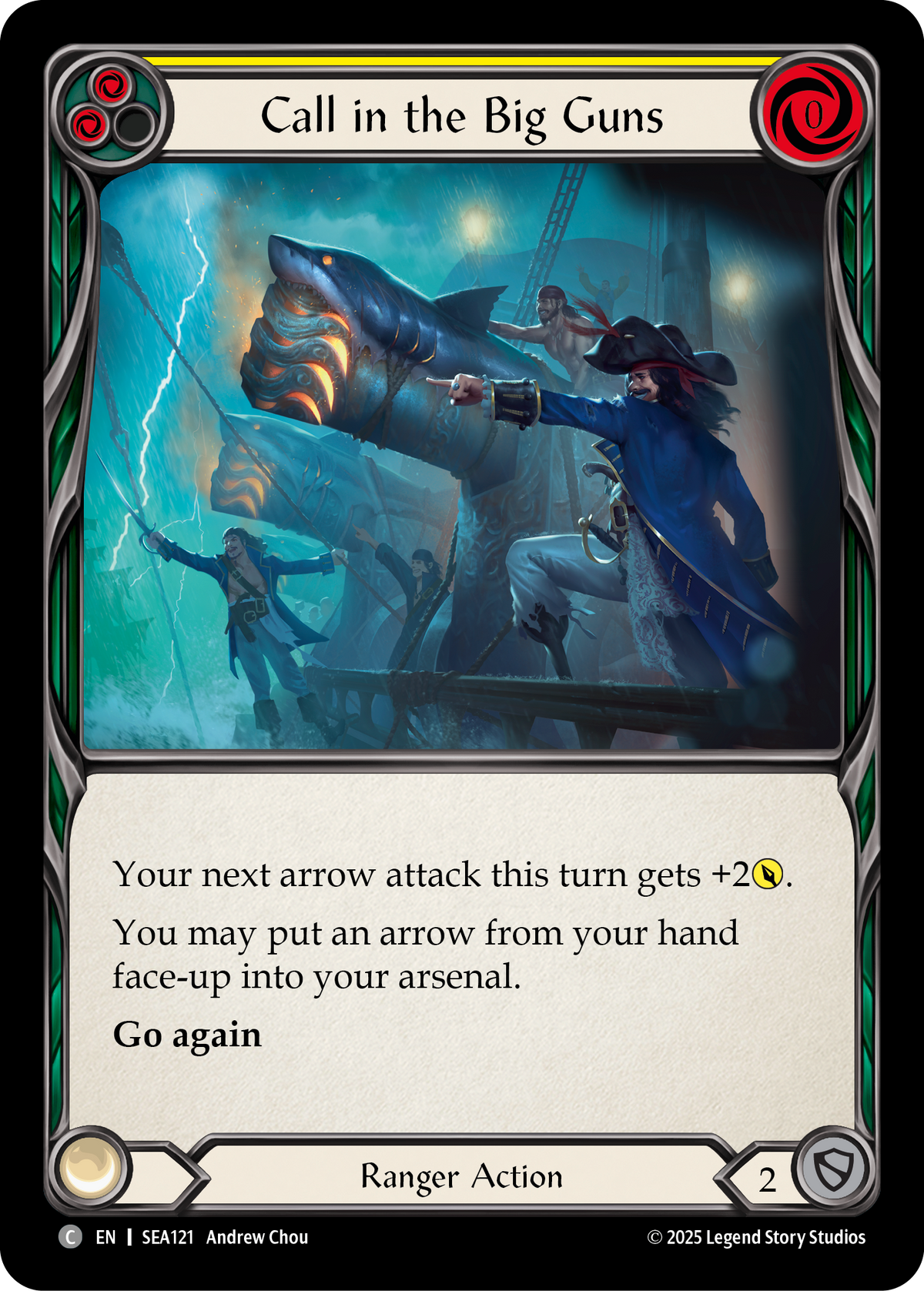 Call in the Big Guns (Yellow) - Flesh and Blood TCG - MoxLand
