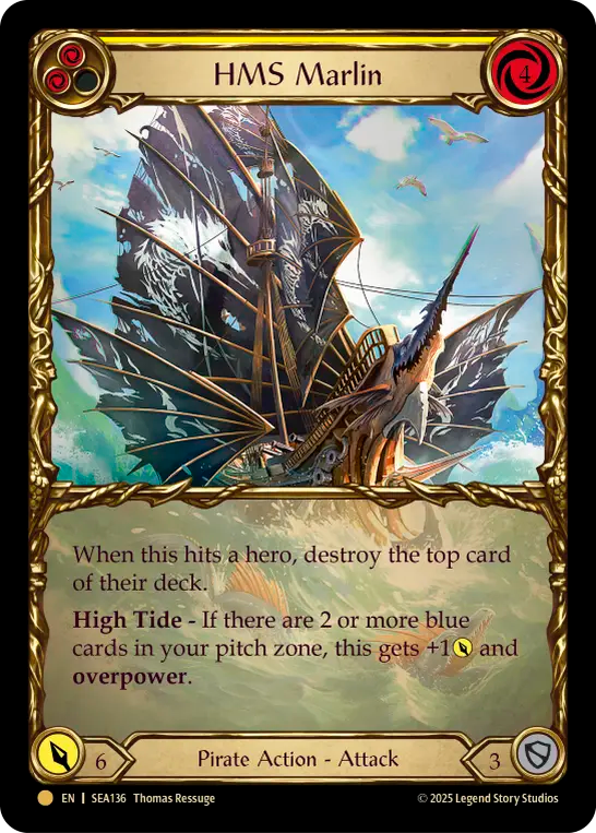 HMS Marlin (Yellow) - Flesh and Blood TCG - MoxLand