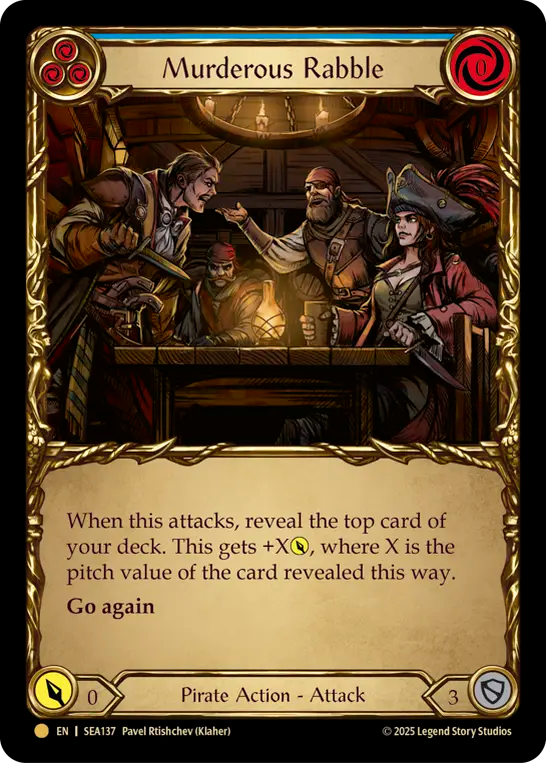 Murderous Rabble (Blue) - Flesh and Blood TCG - MoxLand