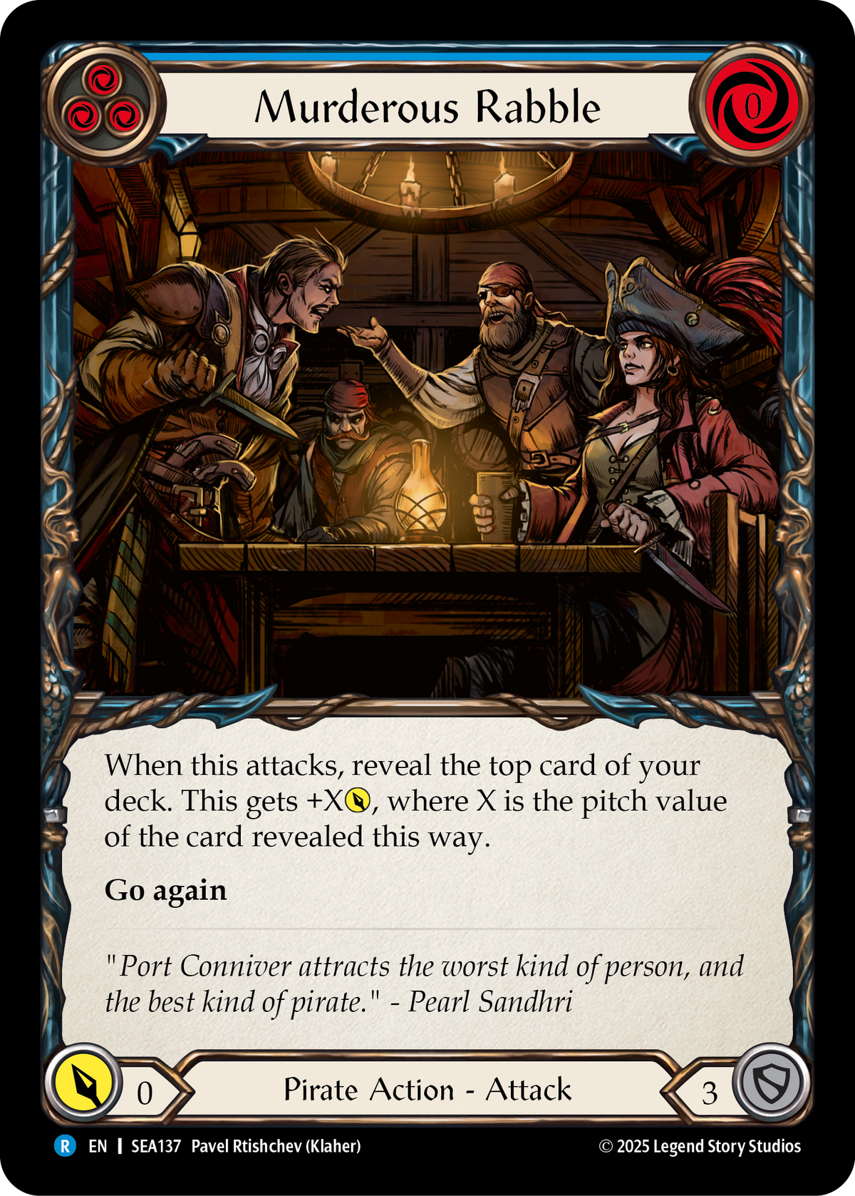 Murderous Rabble (Blue) - Flesh and Blood TCG - MoxLand