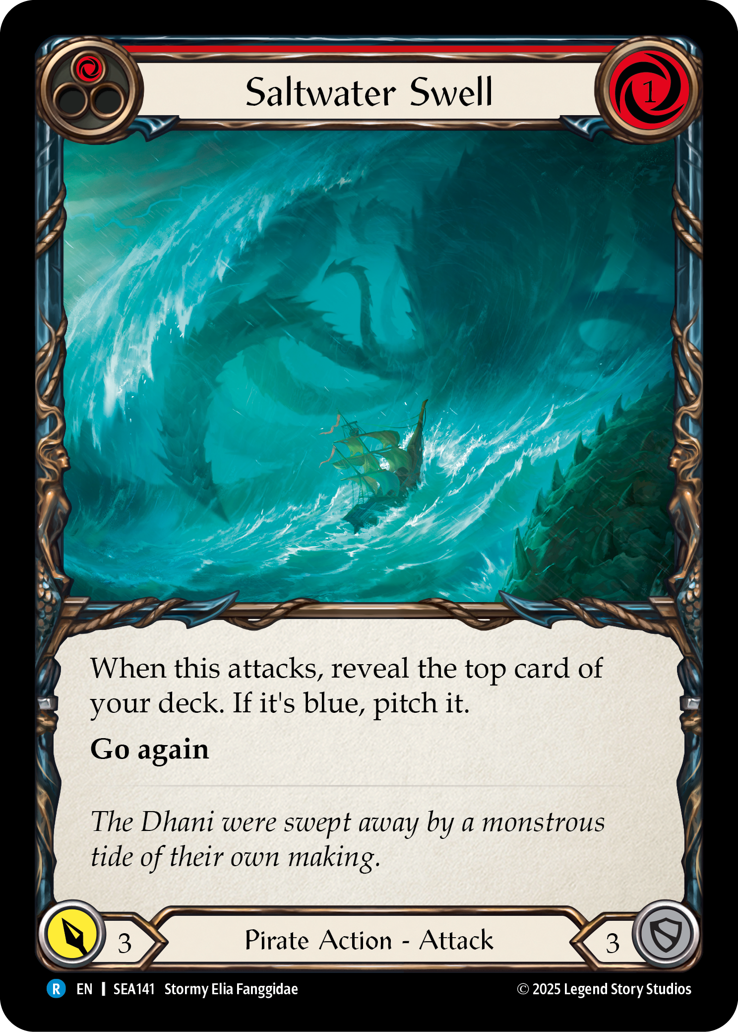 Saltwater Swell (Red) - Flesh and Blood TCG - MoxLand