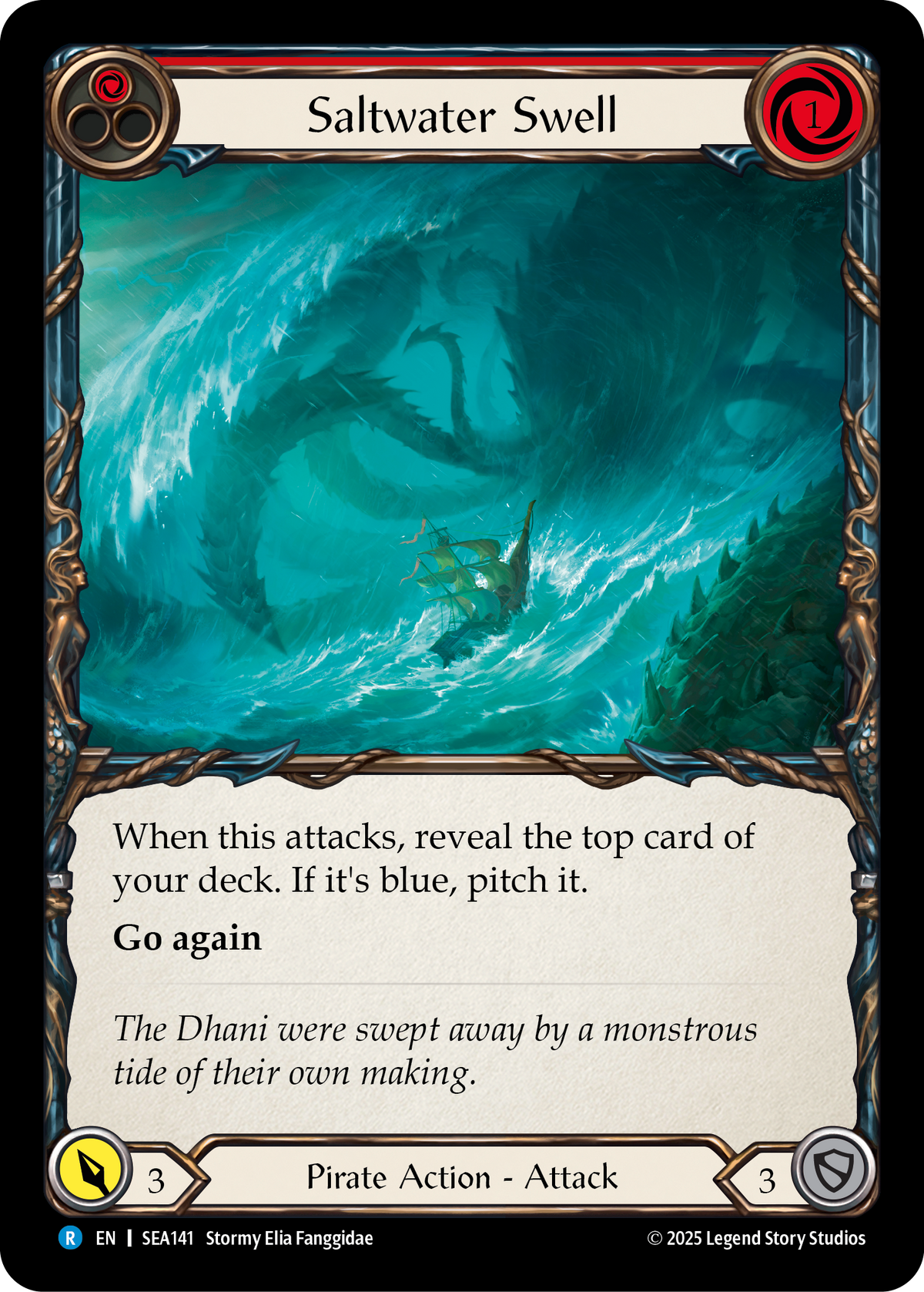 Saltwater Swell (Red) - Flesh and Blood TCG - MoxLand