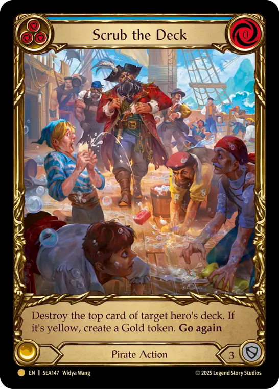 Scrub the Deck (Blue) - Flesh and Blood TCG - MoxLand