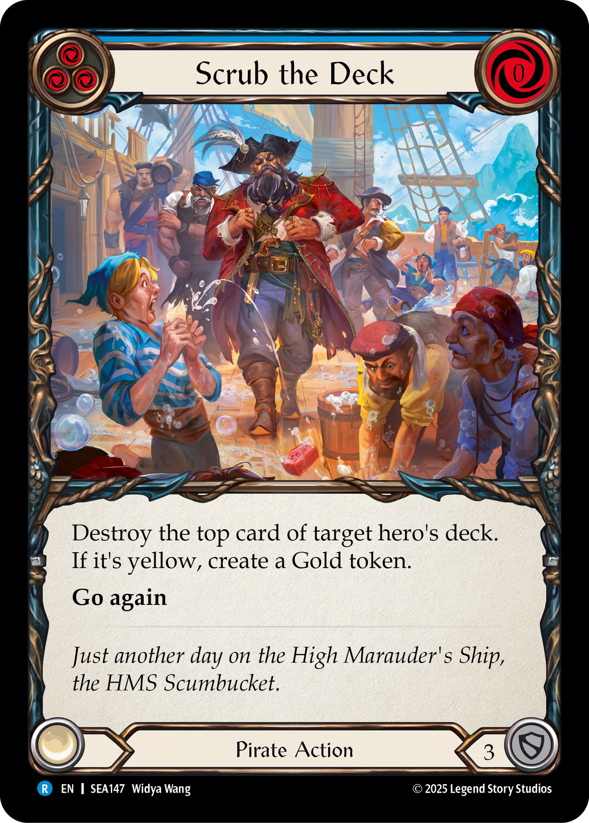 Scrub the Deck (Blue) - Flesh and Blood TCG - MoxLand