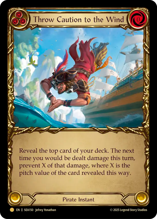Throw Caution to the Wind (Blue) - Flesh and Blood TCG - MoxLand