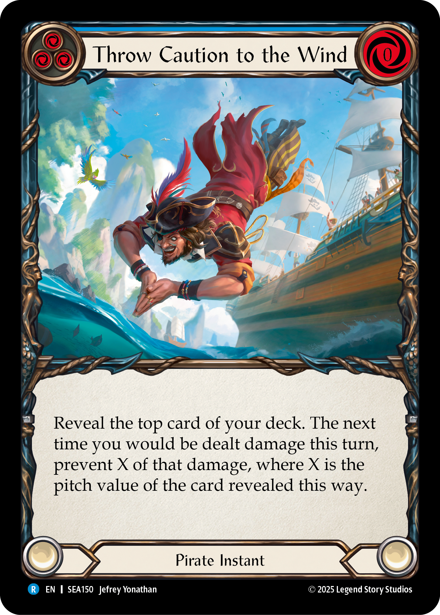 Throw Caution to the Wind (Blue) - Flesh and Blood TCG - MoxLand