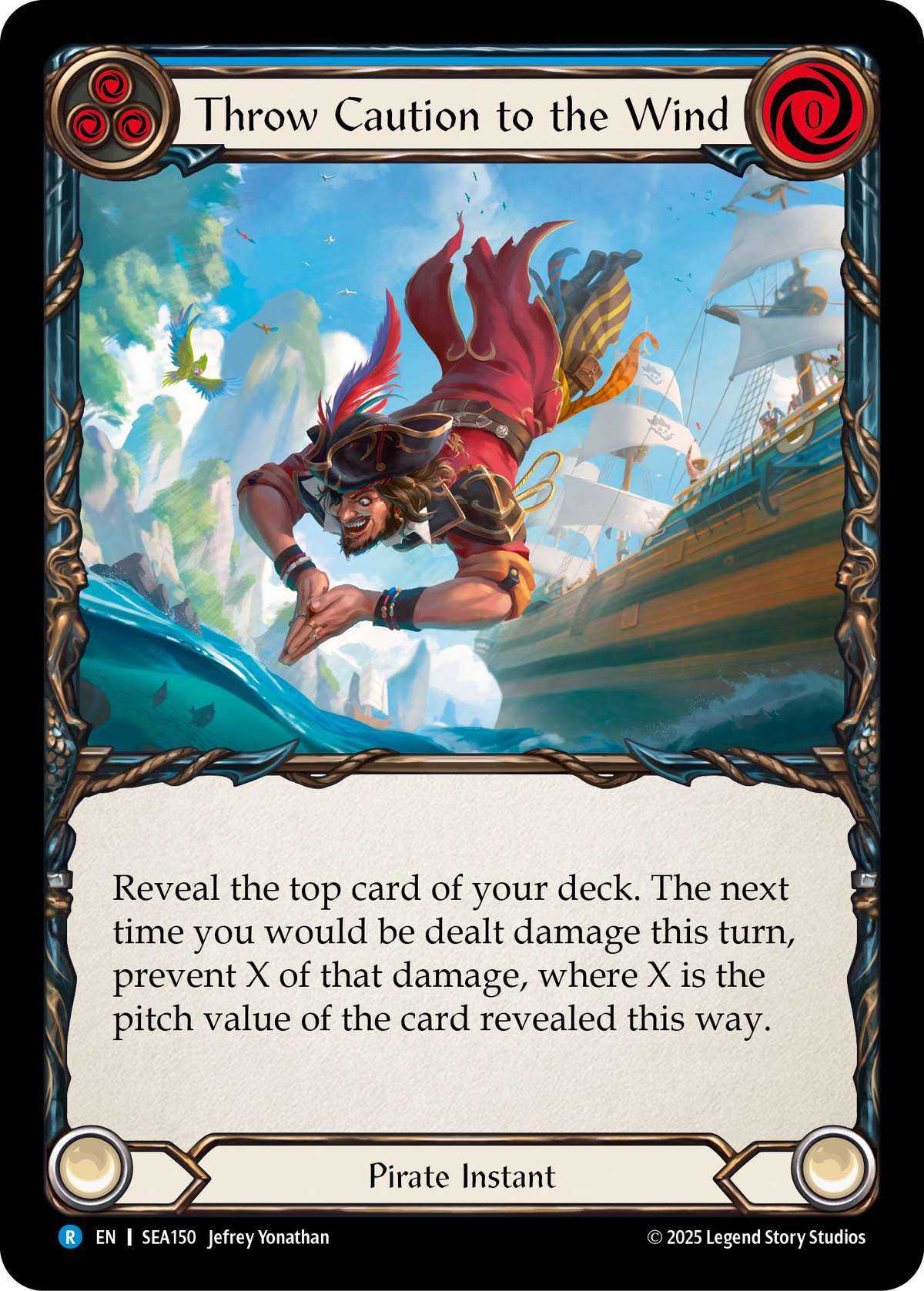 Throw Caution to the Wind (Blue) - Flesh and Blood TCG - MoxLand